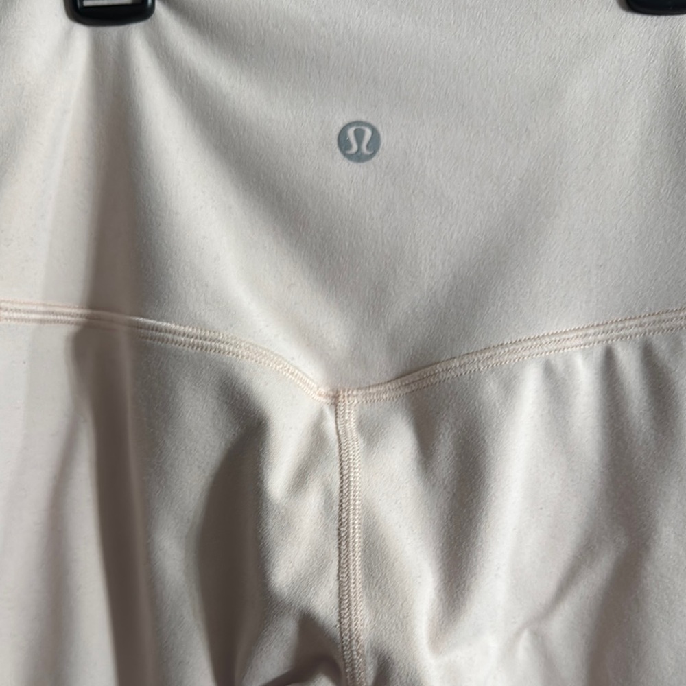 Women's Cream High-Waisted Leggings - Picture 4 of 7